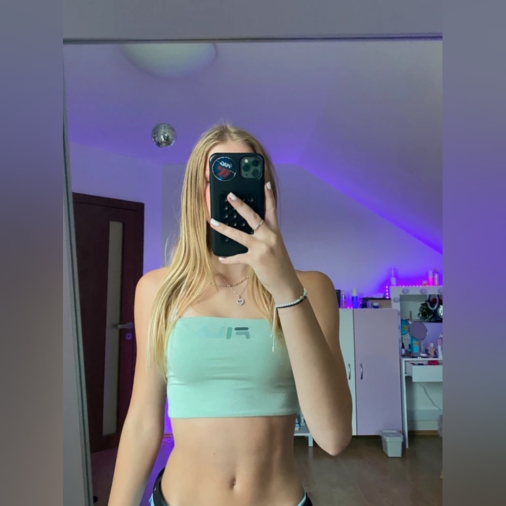 Green Fila Tank Top, S